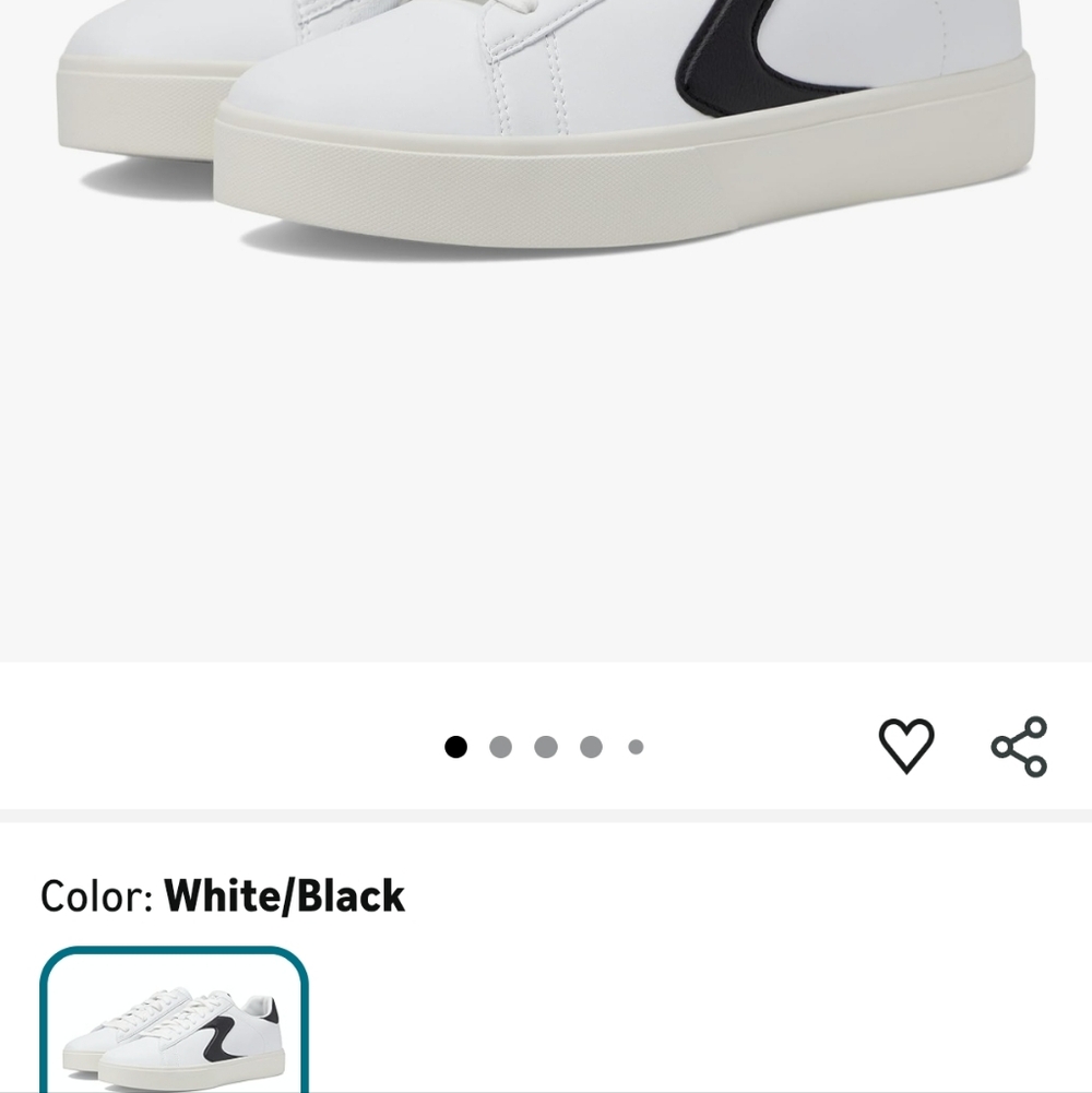 Skechers White Sneakers with Black Accent - Picture 8 of 8